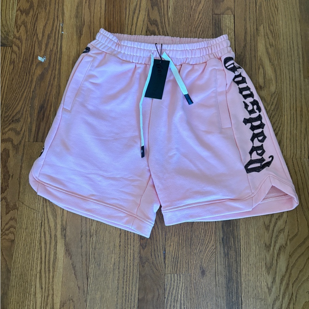 Men's Light Pink Athletic Shorts